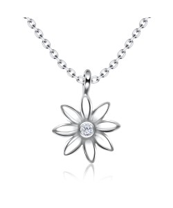 Daisy Design Silver Necklace SPE-3619